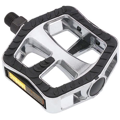 2 pedali Wellgo Comfort XL alluminio argento pedali bici trekking città XL - Immagine 1 di 1