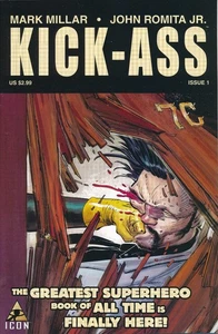 Kick-Ass #1d Vol. 1 2008 Icon Variant 1st Appearance Mark Millar JR JR - Picture 1 of 2