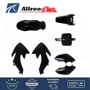 Black For Honda XR50 CRF50 SDG SSR 107 125 Dirt Pit Bike Plastic Fender Fairing - Bild 1 von 10