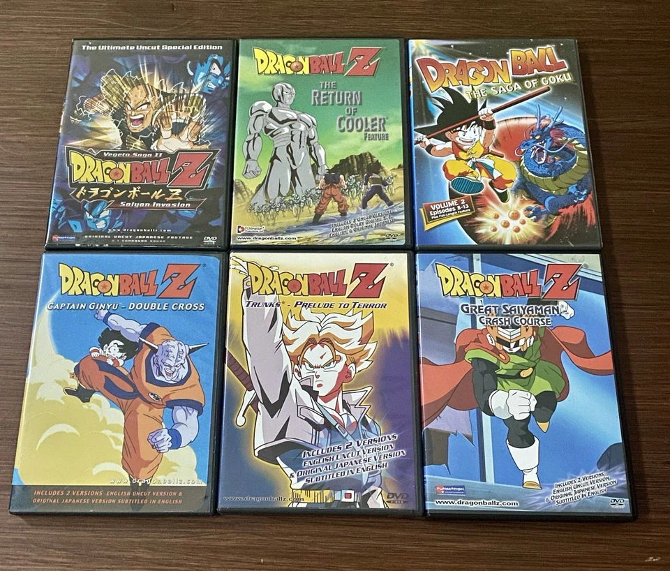 Dragon Ball Z Dvds Lot Of 6 Foto 1 de 4