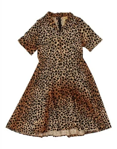 Maxi Vestido Mujer C&A IT 44 Mediano Marrón Estampado Animal Poliéster AN02 - Imagen 1 de 3