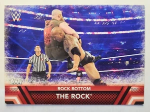 2017 Topps WWE Then Now Forever #F-7 THE ROCK FINISHERS & SIGNATURE MOVES - Picture 1 of 2