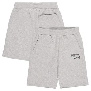 Derby County Sweat Shorts - Grey Marl - Boys - Picture 1 of 3