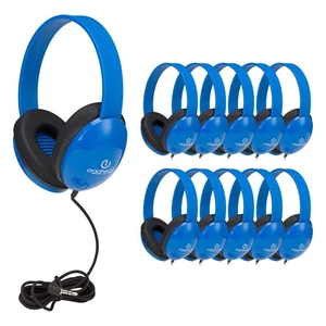 Robuste Kinder Kopfhörer mit gepolsterten Ohrmuscheln und 6' Kabel, verstellbarer Erl... - Bild 1 von 8