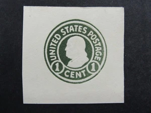 nystamps US Cut Square Stamp # U420a Mint H $100         N21x4272 - Picture 1 of 2