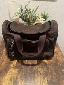 Sac de voyage souple vintage TUMI marron 16” x 10” x 9” rectangle - Photo 1/16