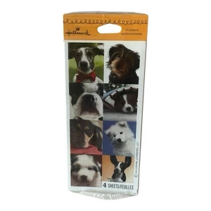 Vintage Hallmark dog puppy stickers 4 sheets sealed - Picture 1 of 2