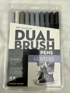 Tombow Dual Brush Pens, Graustufenpalette, 56171, 10 Stifte Set - Bild 1 von 2