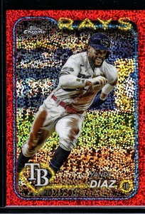 Yandy Diaz 2024 Topps Chrome #107 Magenta Speckle Refractor /350 - Picture 1 of 2