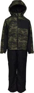 New Snow Country Boys Youth 2 Pc S M L 8 10 12 14 16 Snowsuit Jacket Ski Bibs C - Picture 1 of 7