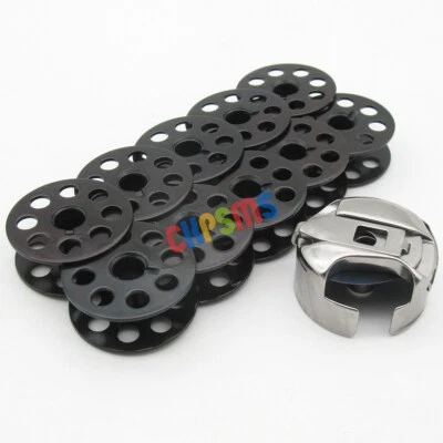 Estojo de bobina 'M' #18045 e bobinas #18034B compatível com Consew 206RB 225, 226, 226R - Imagem 1 de 4