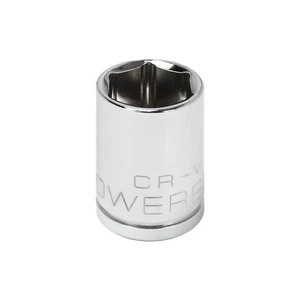 Unidad Powerbuilt de 1/4 pulgadas x 1/2 pulgadas 6 puntos enchufe poco profundo - 648279 - Imagen 1 de 5