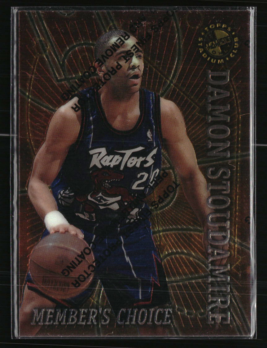 Damon Stoudamire 1996 Topps Stadium Club Member's Choice #49 Basketball Card