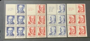 1972 AUSTRALIAN PRIME MINISTERS BOOKLET PANES MH…… - Picture 1 of 2