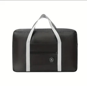 FOLDABLE TRAVEL DUFFEL BAG LIGHTWEIGHT WATER RESISTANT FOR TRAVEL GYM SPORTS - Picture 1 of 8