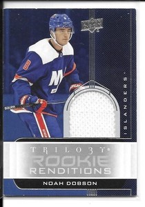 2019-20 Upper Deck Trilogy Rookie Renditions Noah Dobson Jersey Card
