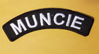 MUNCIE, INDIANA Embroidered Rocker Patch *   .75X4"
