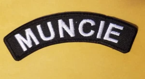 MUNCIE, INDIANA Embroidered Rocker Patch * .75X4" - Picture 1 of 2