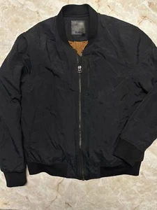 BLANK NYC Black Nylon Jacket Back zipper pocket Men Size L - Picture 1 of 11