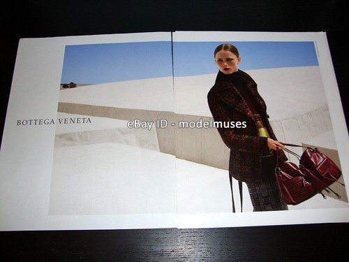 BOTTEGA VENETA 4 pagine rivista STAMPA ANNUNCIO autunno 2016 RIANNE VAN ROMPAEY