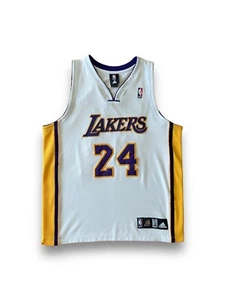 Kobe Bryant Authentic Adidas Home White Lakers Jersey Size 44 - Picture 1 of 24