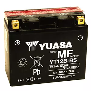 Batteria Yuasa YT12B-BS 12V SIGILLATA Aprilia Sport City 200 04 07 GIA' ATTIVATA - Foto 1 di 3