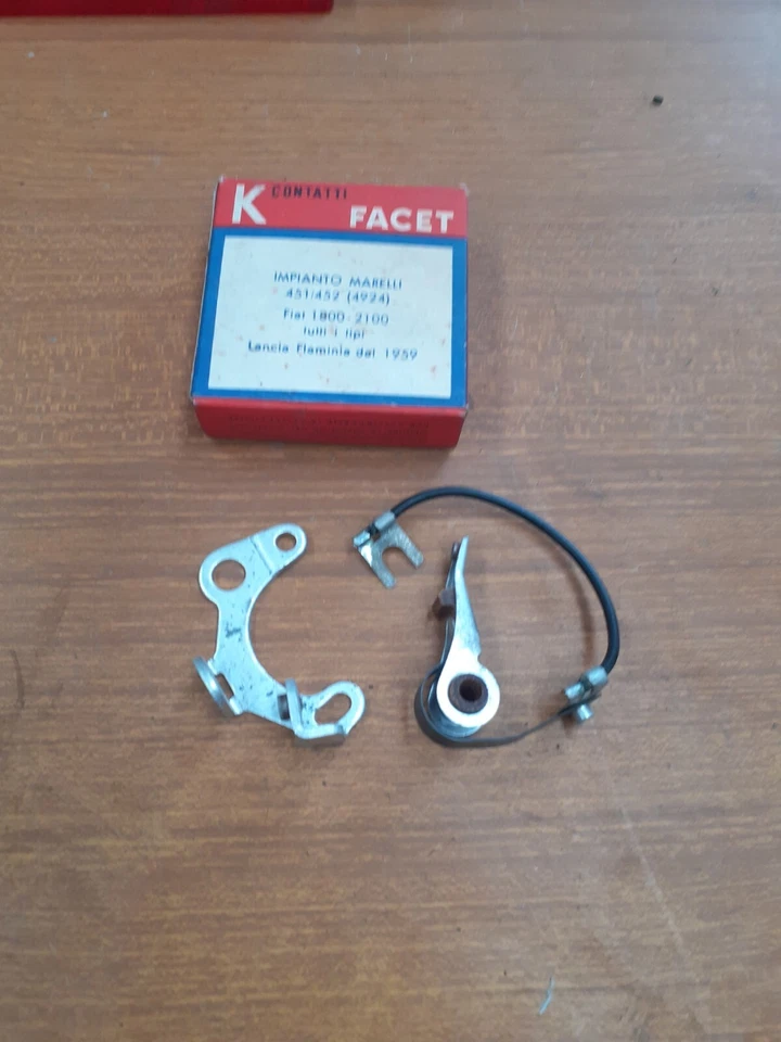 FIAT 1800 / 2100 TUTTE LE VERSIONI PUNTINE PLATINATE CONTATTI FACET DELL'EPOCA Foto 1 de 1