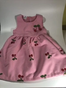 Adorable PatPat Pink with Cherries Girls Dress Size 6 Lined Embroidered Nice - Picture 1 of 8