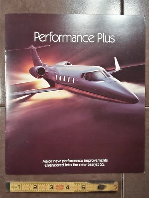 Folleto original Gates Learjet 55 Performance Plus, 12 páginas, 8,75 x 10" Foto 1 de 4