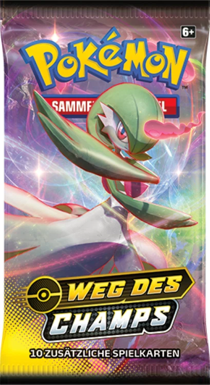 Pokemon Camino del Campeón 1 Booster Pack NUEVO & EMBALAJE ORIGINAL - ALEMÁN (10 cartas)