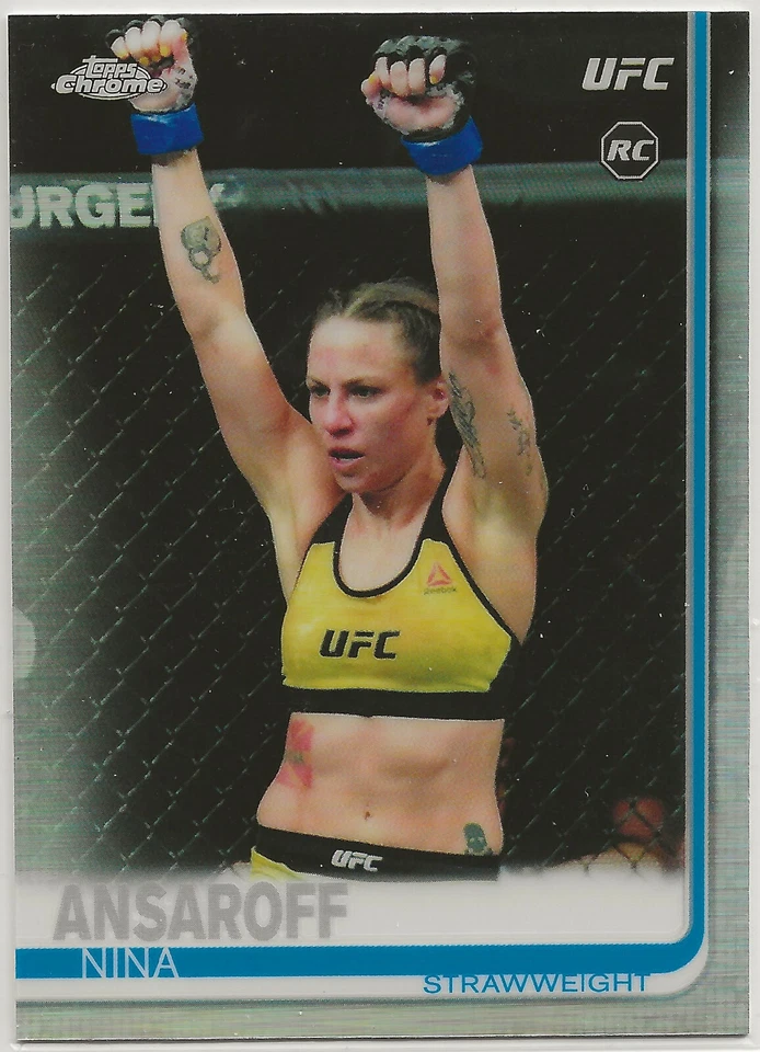 Nina Ansaroff 2019 Topps Chrome UFC REFRACTOR Rookie Card #97 - Image 1 of 1