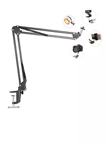 Overhead Tripod Mount for Camera Webcam Ring Light Flexible Over Head Arm - Picture 1 of 5