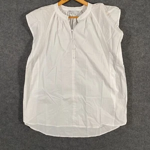 Zoe Kratzmann Top Womens 0 White Blouse Peasant Tunic Relaxed Gathered Ladies 1D - Picture 1 of 12