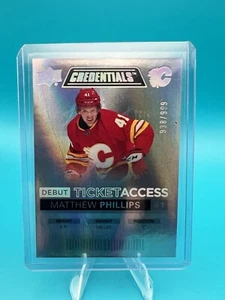 2021-22 UD Credentials - Debut Ticket Access #60 Matthew Phillips /999 (RC) - Picture 1 of 2