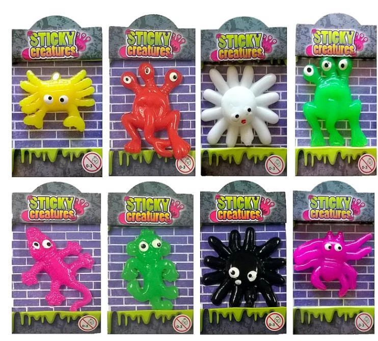 HENBRANDT Sticky Slime Creatures 5-6 cm Kids Party Bag Xmas Stocking Filler! Halloween Toy