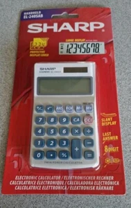 Sharp Dual powered mini Calculator EL 240SAB BRAND NEW SEALED - Picture 1 of 2
