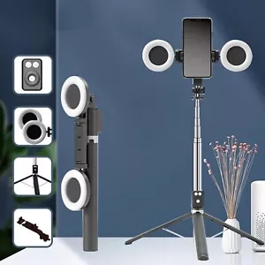 2025 New Selfie Stick Tripod with Fill Light, 6 in 1 Lekxagabo Selfie Stick - Picture 1 of 19