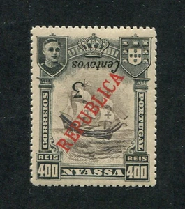 Nyassa Company (Portugal, Niassa) 1921 D. Manuel #88A, ERROR INVERTED, MNH, FVF - Picture 1 of 1