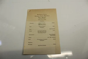 Vintage 1944 Baccalaureato Servizi Washington Gardner High School Albion  - Foto 1 di 4
