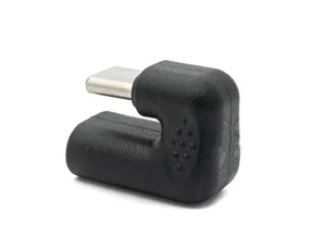 USB 3.1 U Turn 180° Adaptateur Type C Douille À Câble Fiche en Noire - Afbeelding 1 van 4