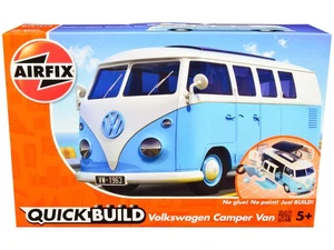 Kit modelo furgoneta cámper Volkswagen Airfix Quickbuild 2023 azul a presión - Imagen 1 de 4