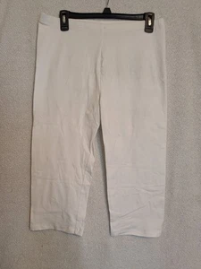 Zenana Premium - weiße Caprihose Damen Gr. 1X - Bild 1 von 4