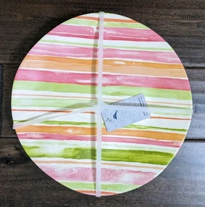 Tommy Bahama Set of 4 Melamine 10.5" Plates Multicolor Colorful Summer Print New - Picture 1 of 5
