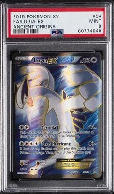 2015 POKEMON XY ANCIENT ORIGINS #94 FULL ART/LUGIA EX PSA 9 - Image 1 of 2