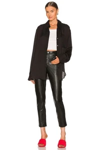 Commando Faux Leather Five Pocket Pant in Black size Large - Picture 1 of 7