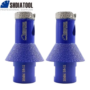 Diamond Core Drill Bit Chamfering Hole Saw Miling Bit Porcelain Tile 2pcs 20mm - Picture 1 of 9