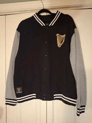 Guiness Beer Mens Varsity Letterman Fleece  Jacket. Size XL - Image 1 of 4