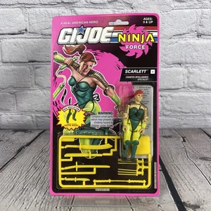 GI JOE Ninja Force SCARLETT Cobra Hasbro 1991 Vintage MOC Near Mint - Bild 1 von 7