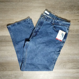 Pantalones de mezclilla Levis Signature Flex dorados para hombre 46 32 azul calce relajado informales nuevos con etiquetas - Imagen 1 de 6