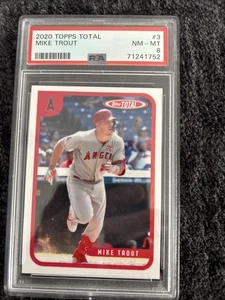2020 Topps Total #3 Mike Trout PSA 8 - Bild 1 von 2